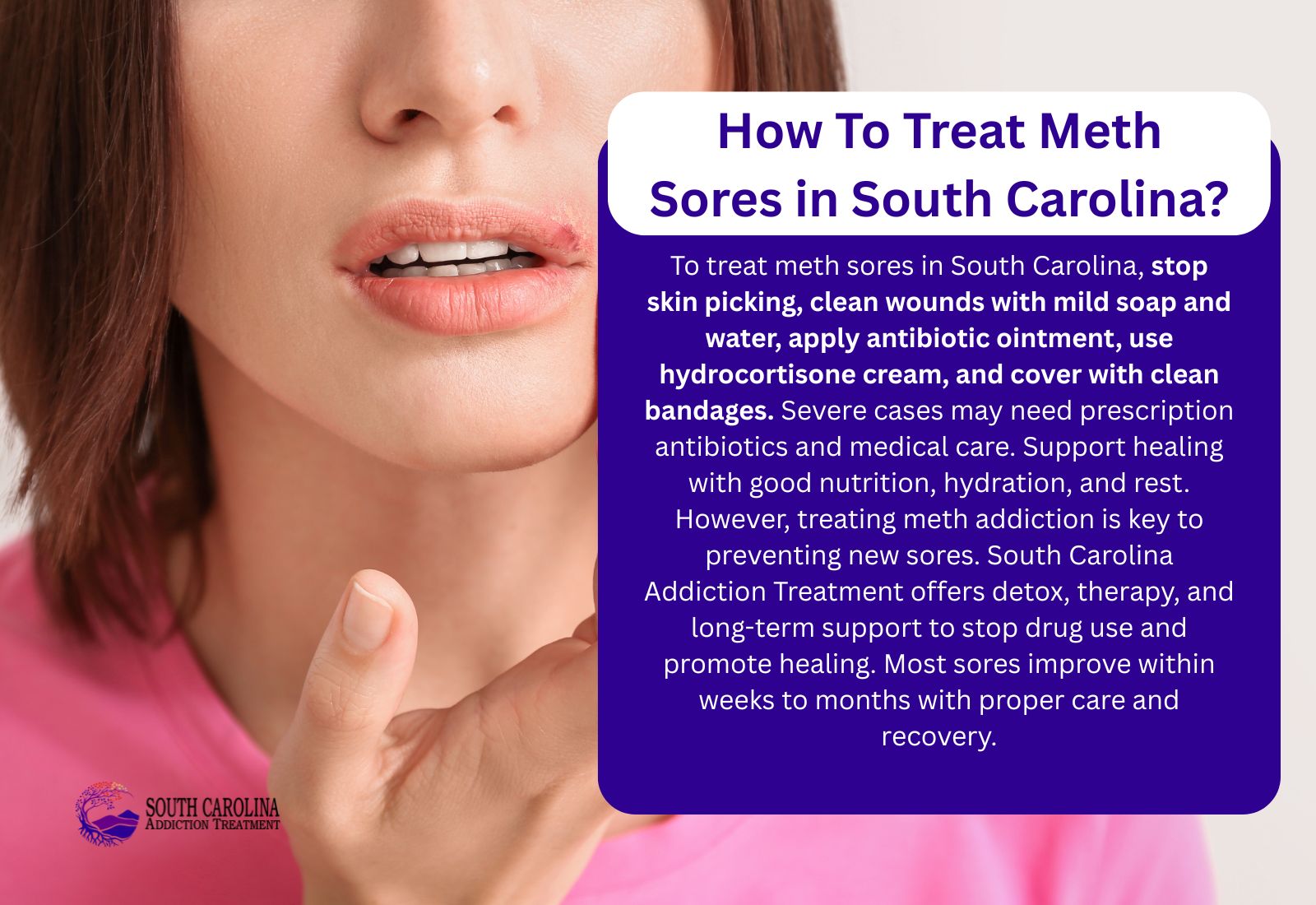 How To Treat Meth Sores in South Carolina