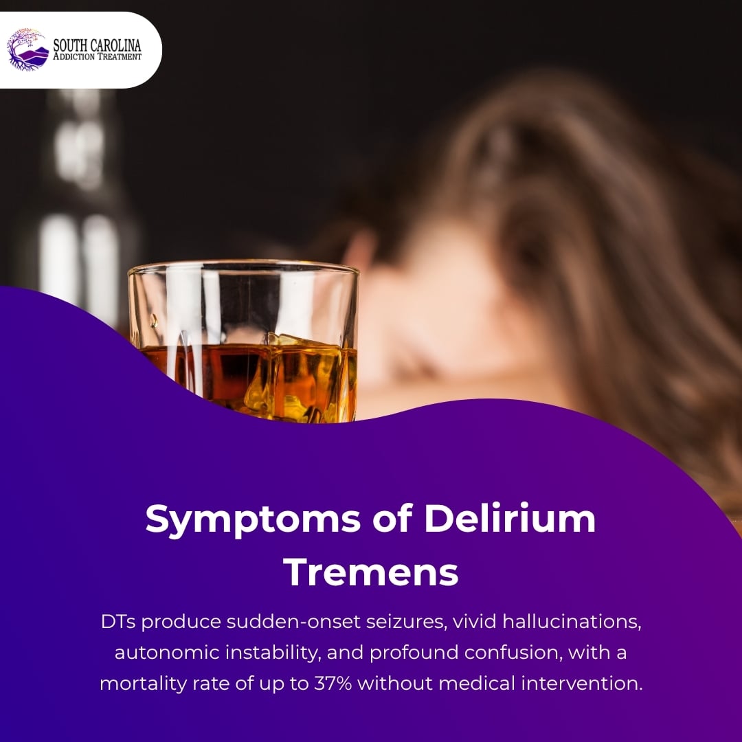 Symptoms of delirium tremens