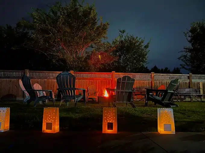 Outdoor fire pit & community space