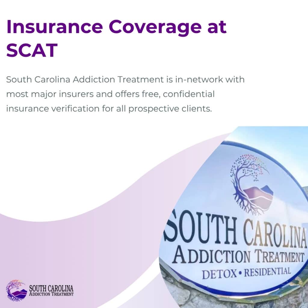 South Carolina Addiction Treatment is in-network with most major insurers